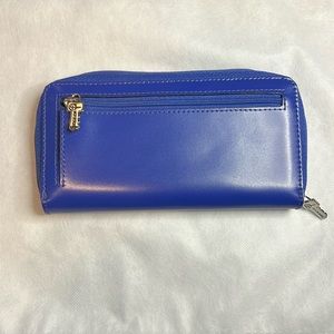 Jack Georges Milano Leather Wallet Blue
